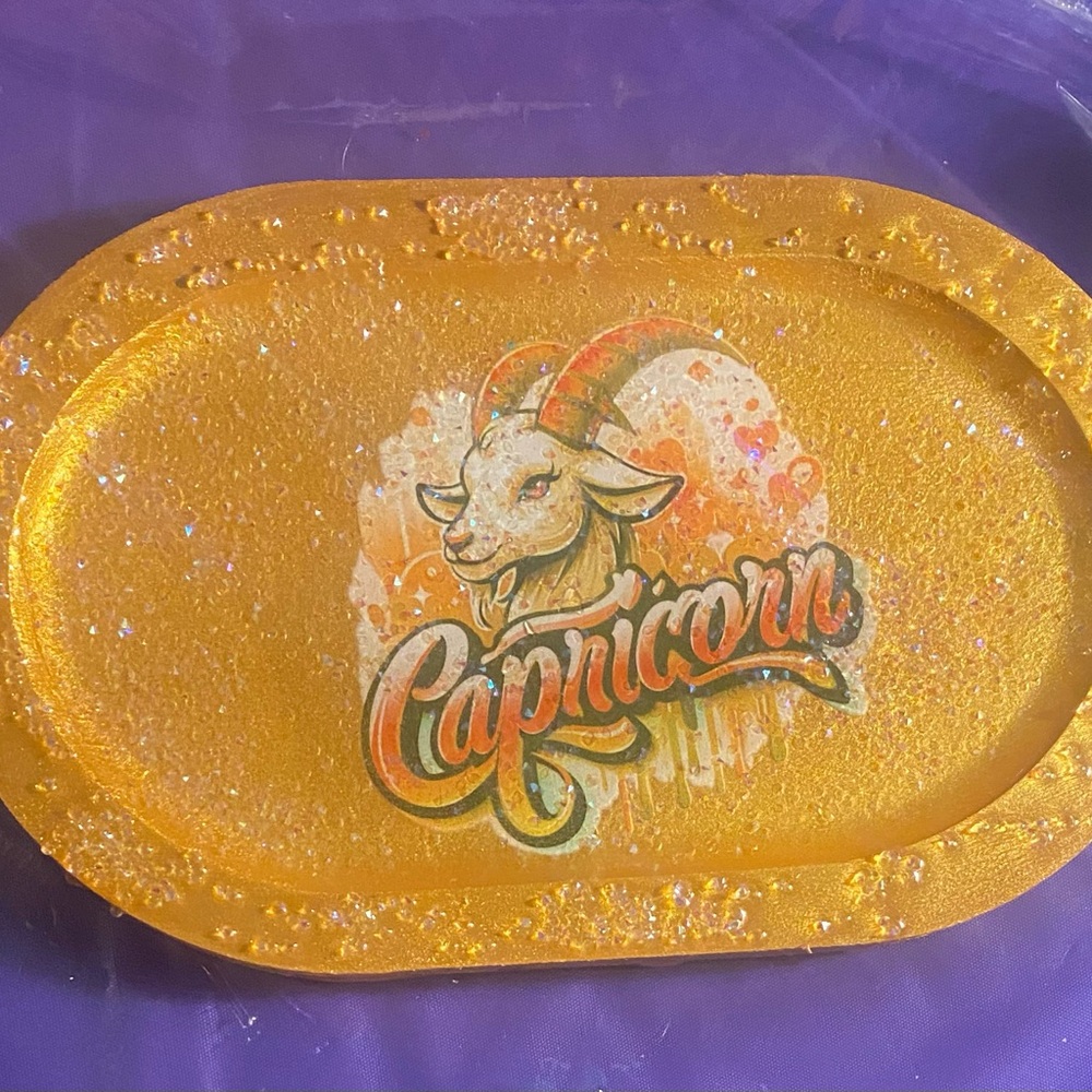 Capricorn Zodiac Decorative Tray
